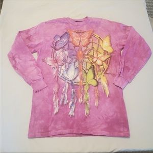 💘THE MOUNTAIN Medium new condition long sleeve pink sweatshirt